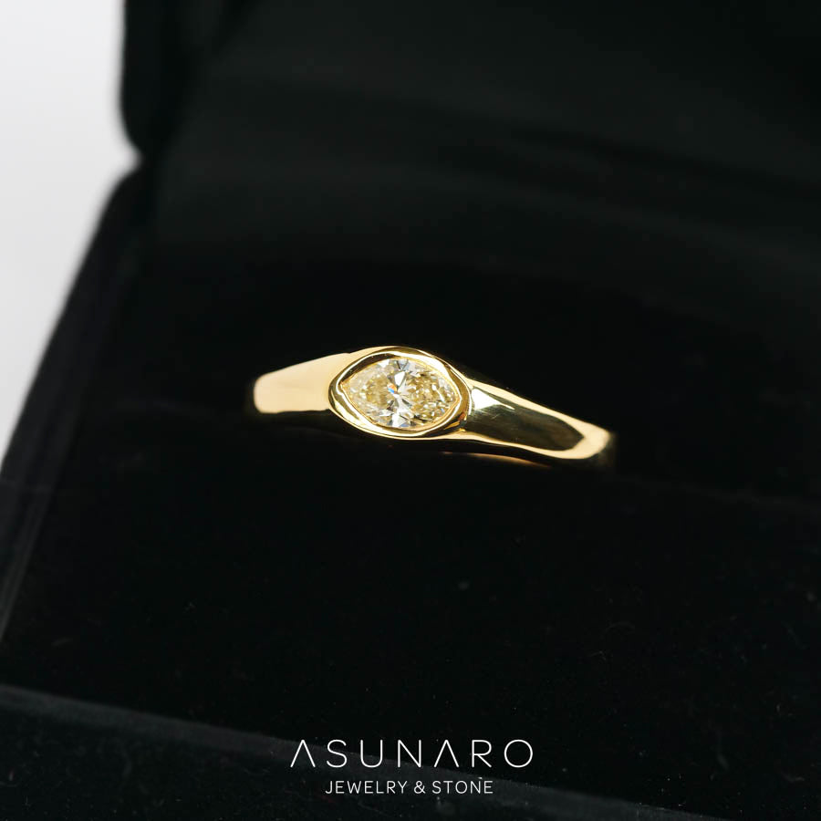 【お仕立て用】空枠番号：3477C　リング枠　ダイヤなし【オーダージュエリー用】