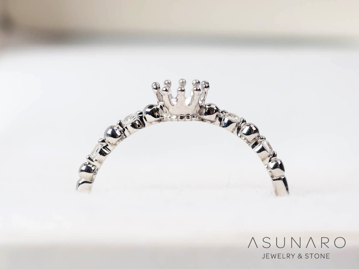 【お仕立て用】空枠番号：6113C　リング枠【オーダージュエリー用】