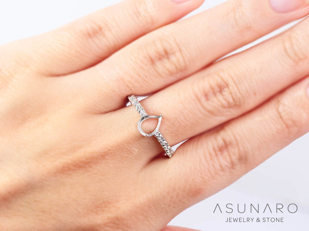 【お仕立て用】空枠番号：S310A　リング枠【オーダージュエリー用】