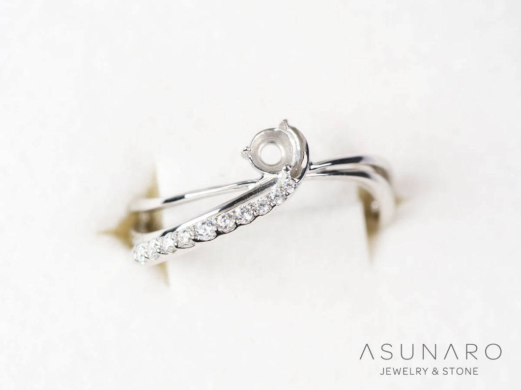 【お仕立て用】空枠番号：5989I　リング枠【オーダージュエリー用】