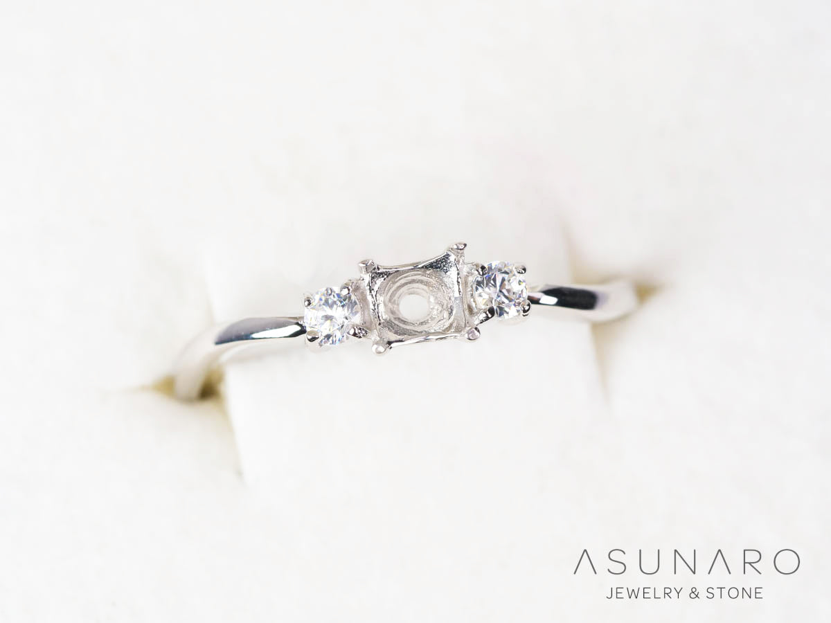 【お仕立て用】空枠番号：5697I　リング枠【オーダージュエリー用】