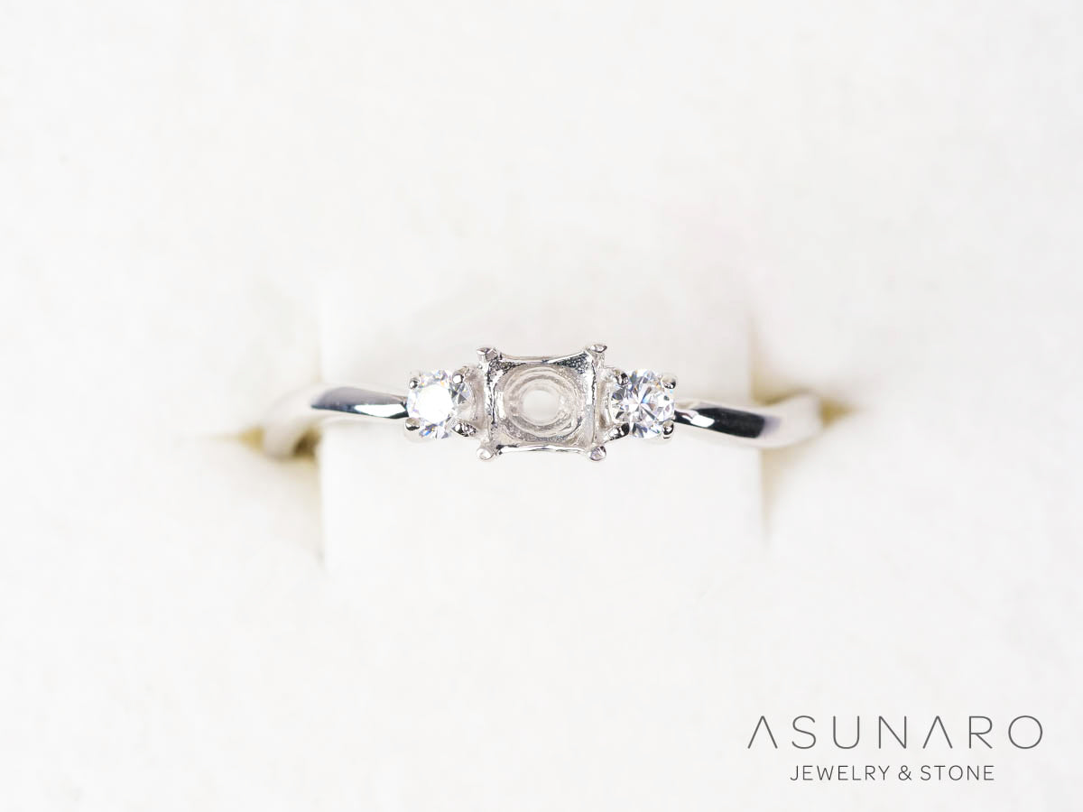 【お仕立て用】空枠番号：5697I　リング枠【オーダージュエリー用】