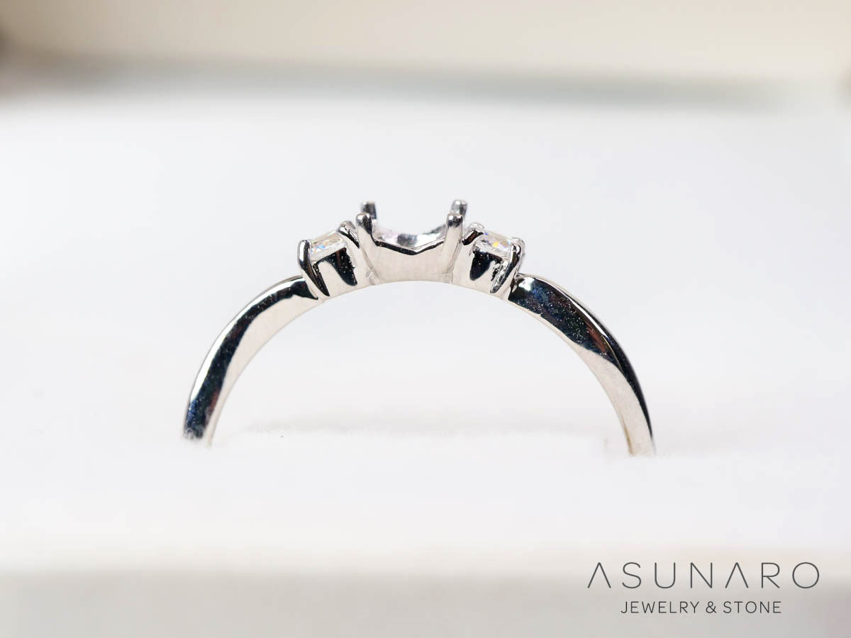 【お仕立て用】空枠番号：5697I　リング枠【オーダージュエリー用】