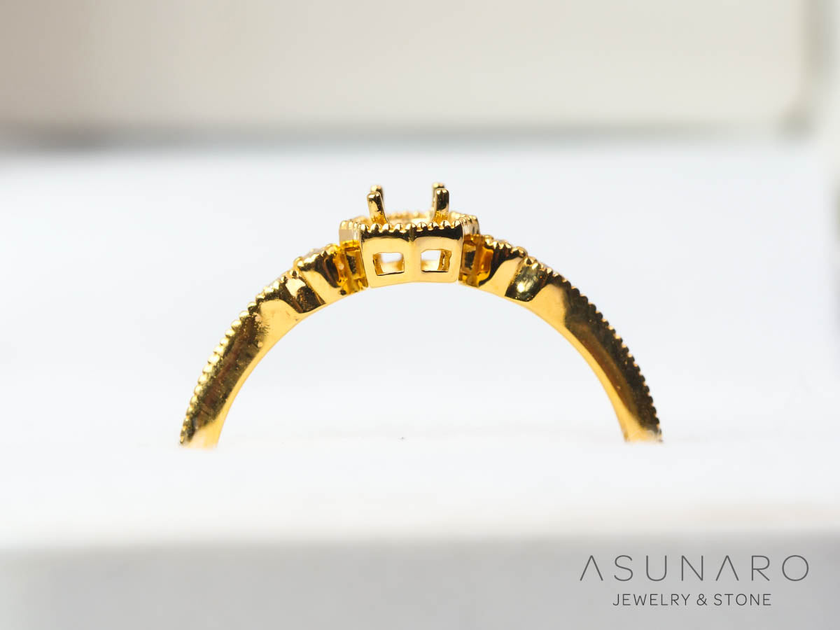 【お仕立て用】空枠番号：5561C・S317A　リング枠【オーダージュエリー用】