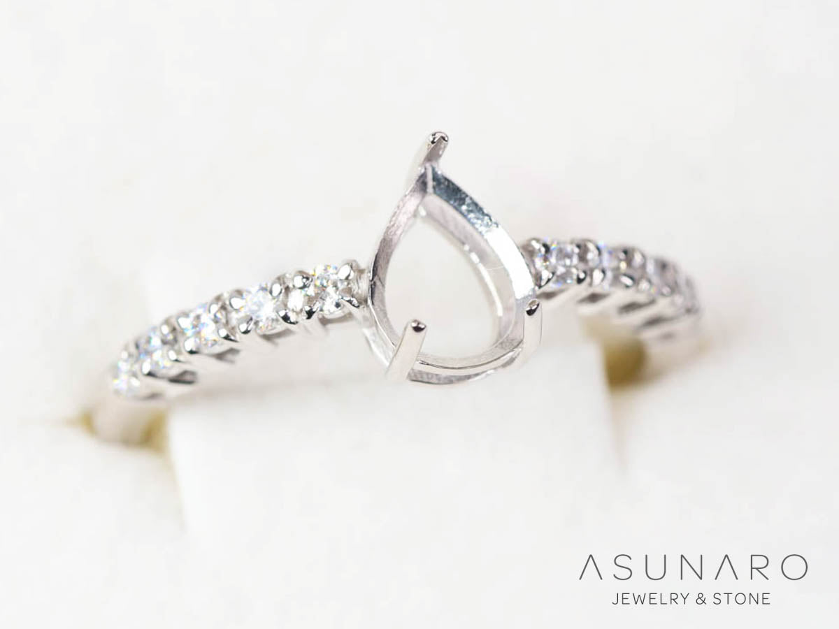 【お仕立て用】空枠番号：S310A　リング枠【オーダージュエリー用】