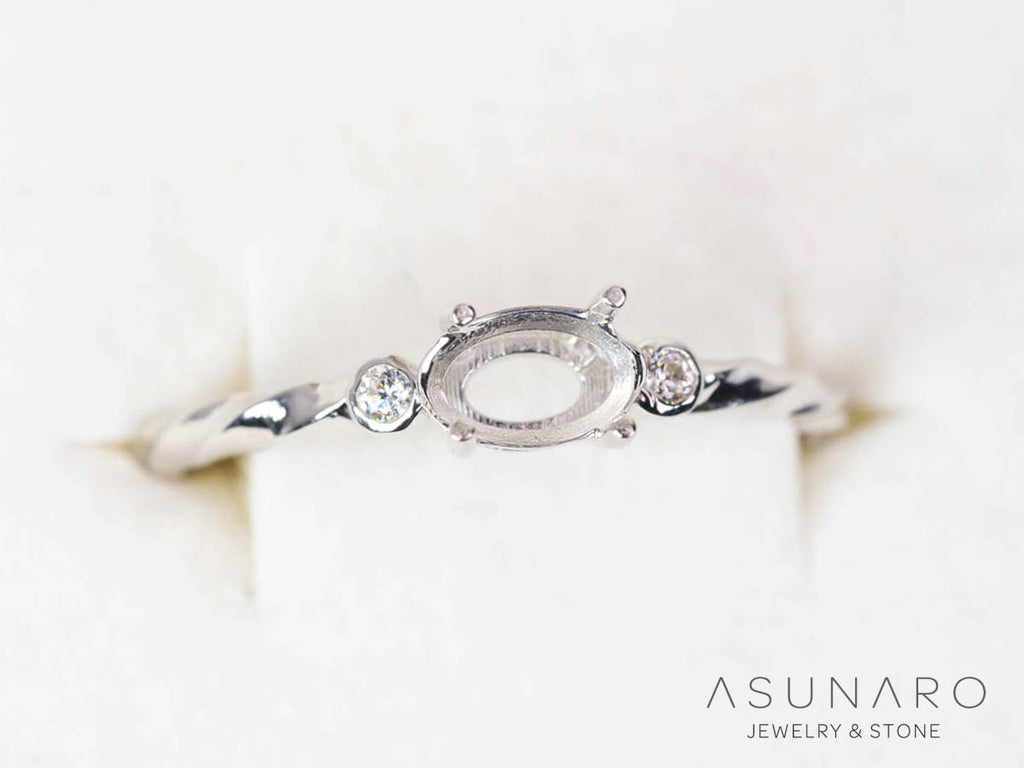 【お仕立て用】空枠番号：5068C　リング枠【オーダージュエリー用】