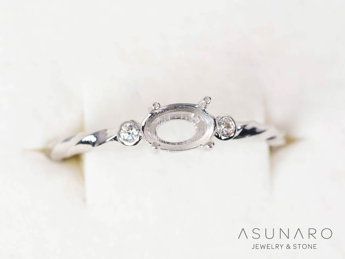 【お仕立て用】空枠番号：5068C　リング枠【オーダージュエリー用】