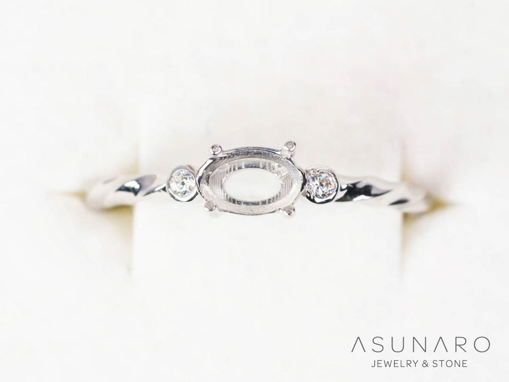 【お仕立て用】空枠番号：5068C　リング枠【オーダージュエリー用】