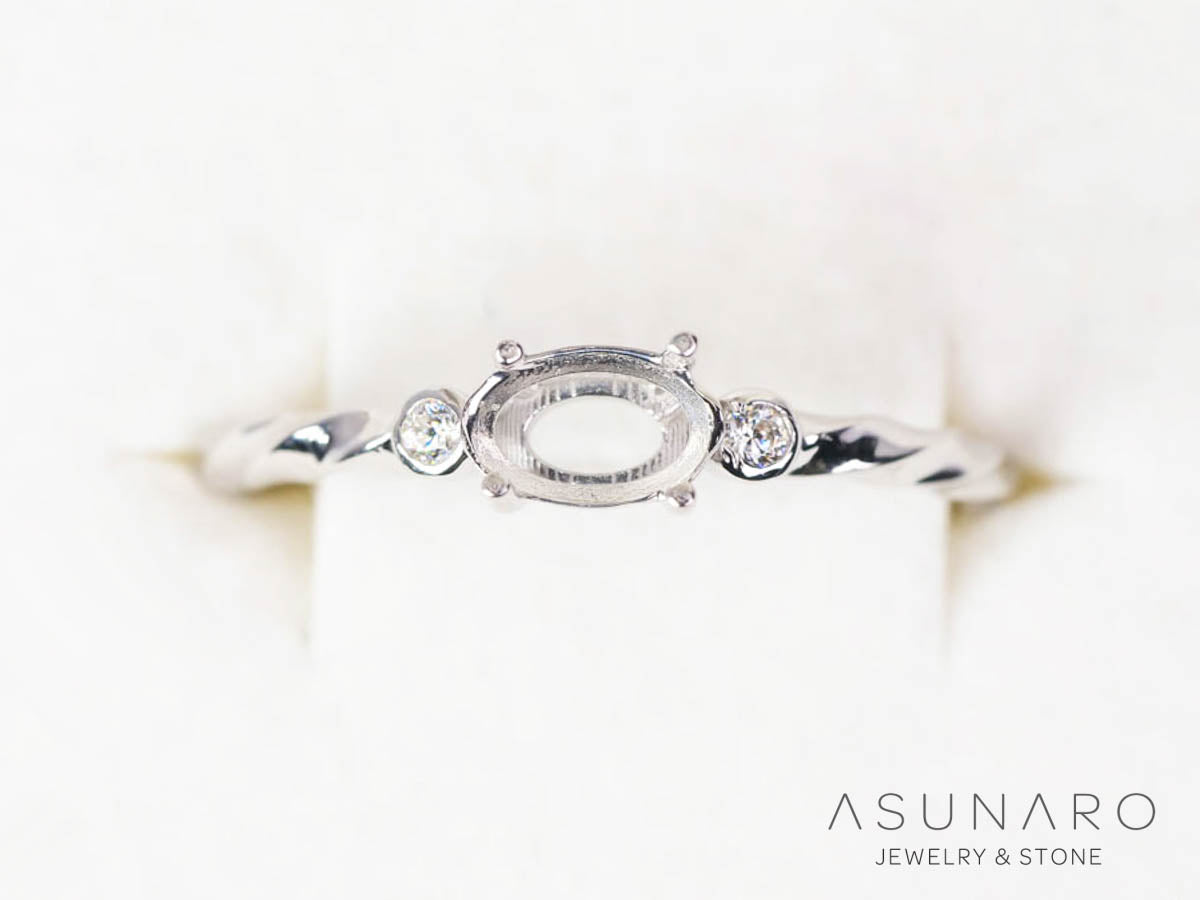 【お仕立て用】空枠番号：5068C　リング枠【オーダージュエリー用】