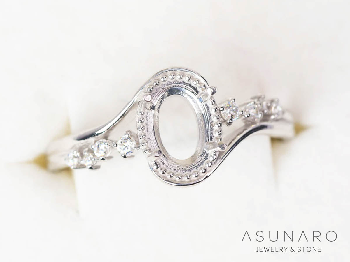 空枠リング ダイヤあり. – ASUNARO STONE