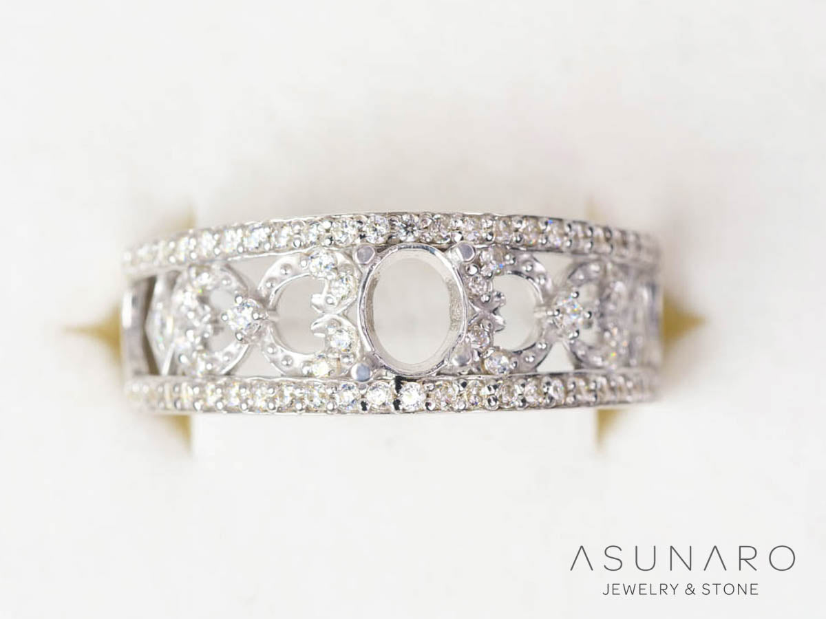 空枠リング ダイヤあり. – ASUNARO STONE