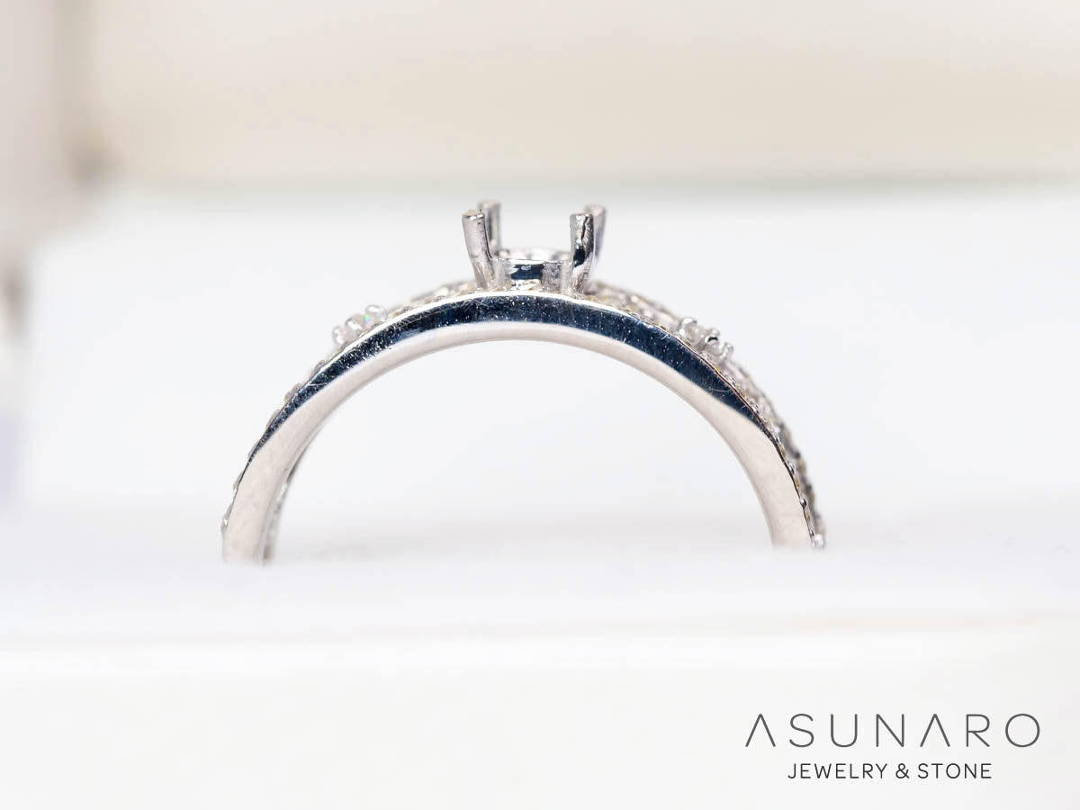 【お仕立て用】空枠番号：2742C　  リング枠　【オーダージュエリー用】