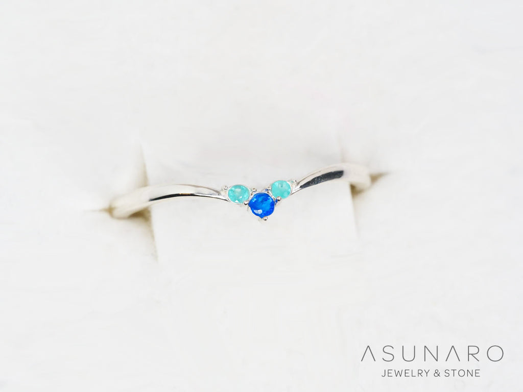 【お仕立て用】空枠番号：S336A　リング枠　V字　ダイヤなし【オーダージュエリー用】