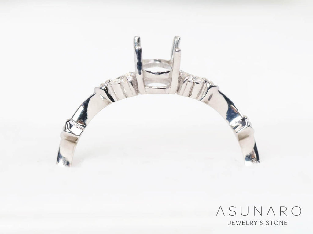 【お仕立て用】空枠番号：6173C　  リング枠　【オーダージュエリー用】