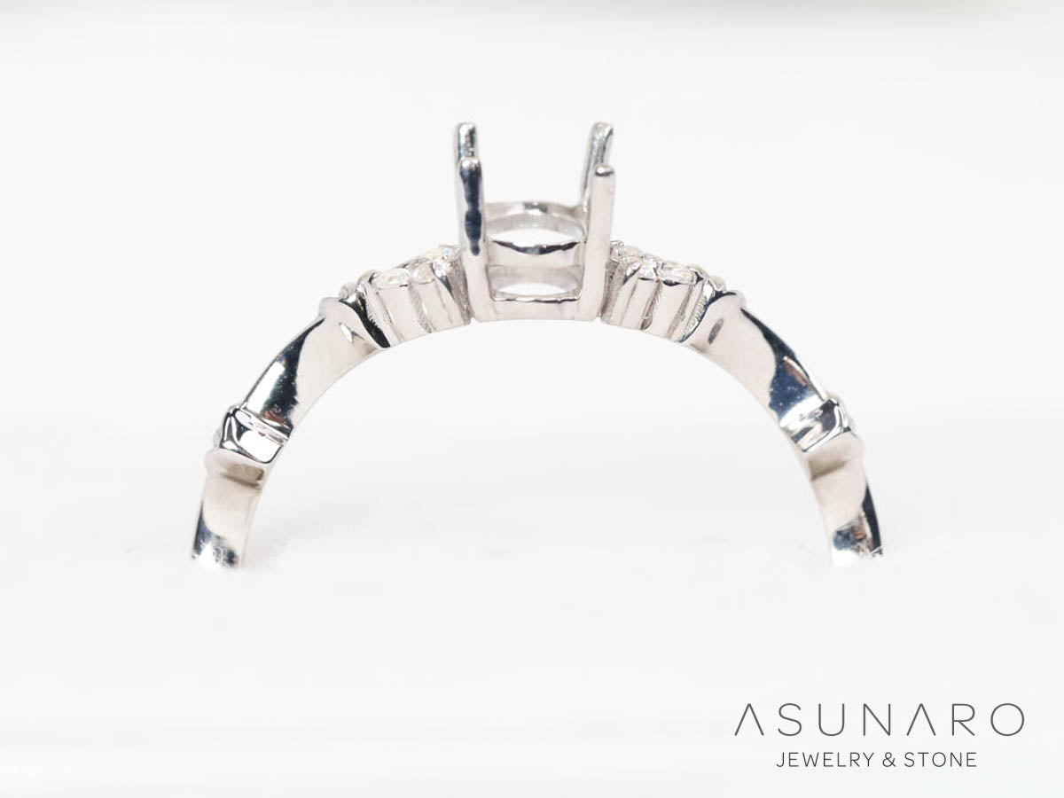 【お仕立て用】空枠番号：6173C　  リング枠　【オーダージュエリー用】