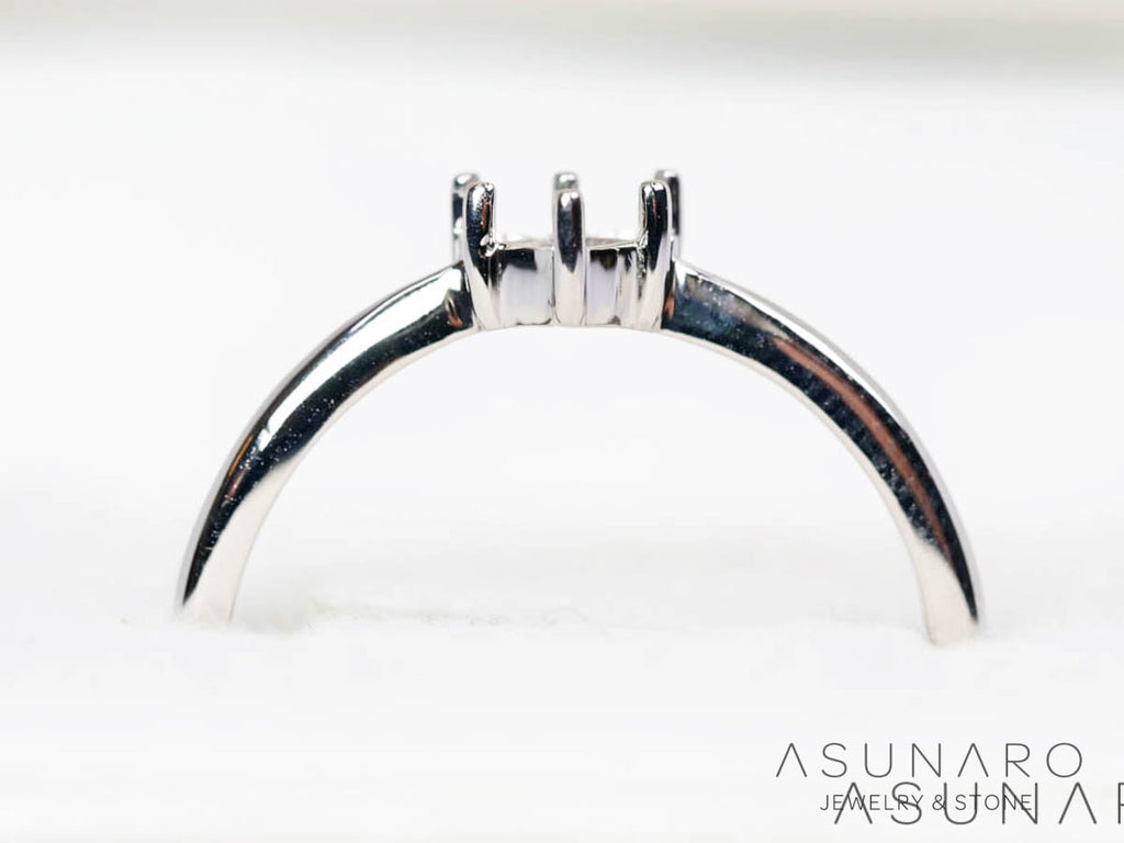 【お仕立て用】空枠番号：5052C　リング枠　ダイヤなし【オーダージュエリー用】