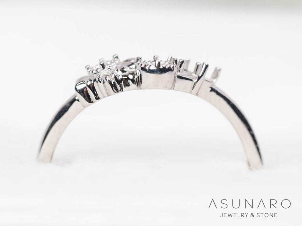 【お仕立て用】空枠番号：5953C　リング枠　ダイヤなし【オーダージュエリー用】