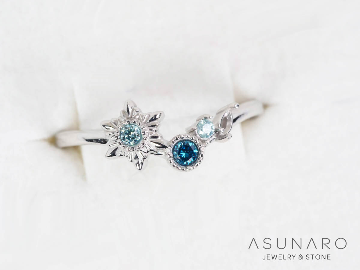 【お仕立て用】空枠番号：5953C　リング枠　ダイヤなし【オーダージュエリー用】