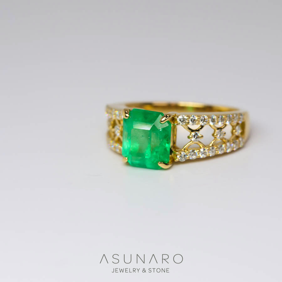 【お仕立て用】空枠番号：3554C　リング枠【オーダージュエリー用】