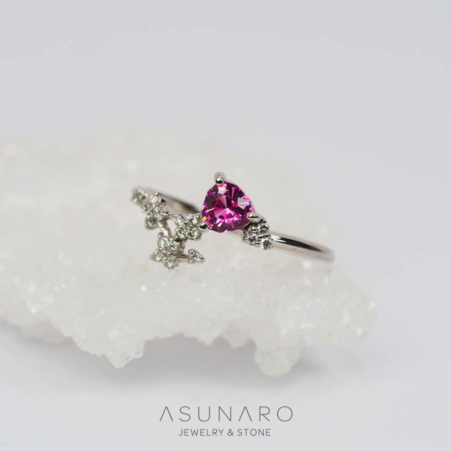 【お仕立て用】空枠番号：S345A　  リング枠　【オーダージュエリー用】