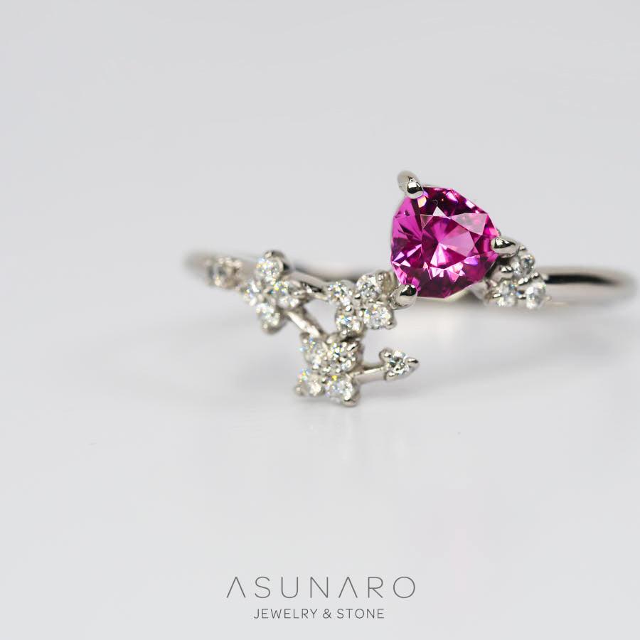 【お仕立て用】空枠番号：S345A　  リング枠　【オーダージュエリー用】