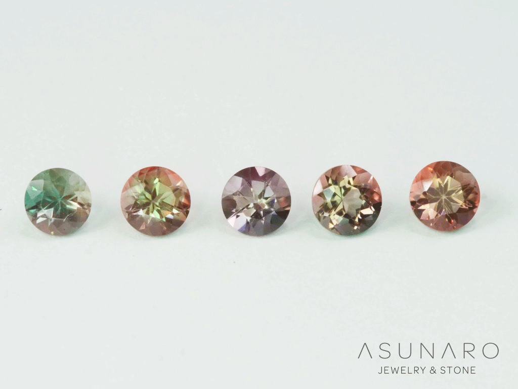 【4時間限定ゲリラ販売】【2個セット】美しきバイカラーラウンド🌟✨バイカラーアンデシン　モンゴル産 3mm【ltd2602091】特別販売