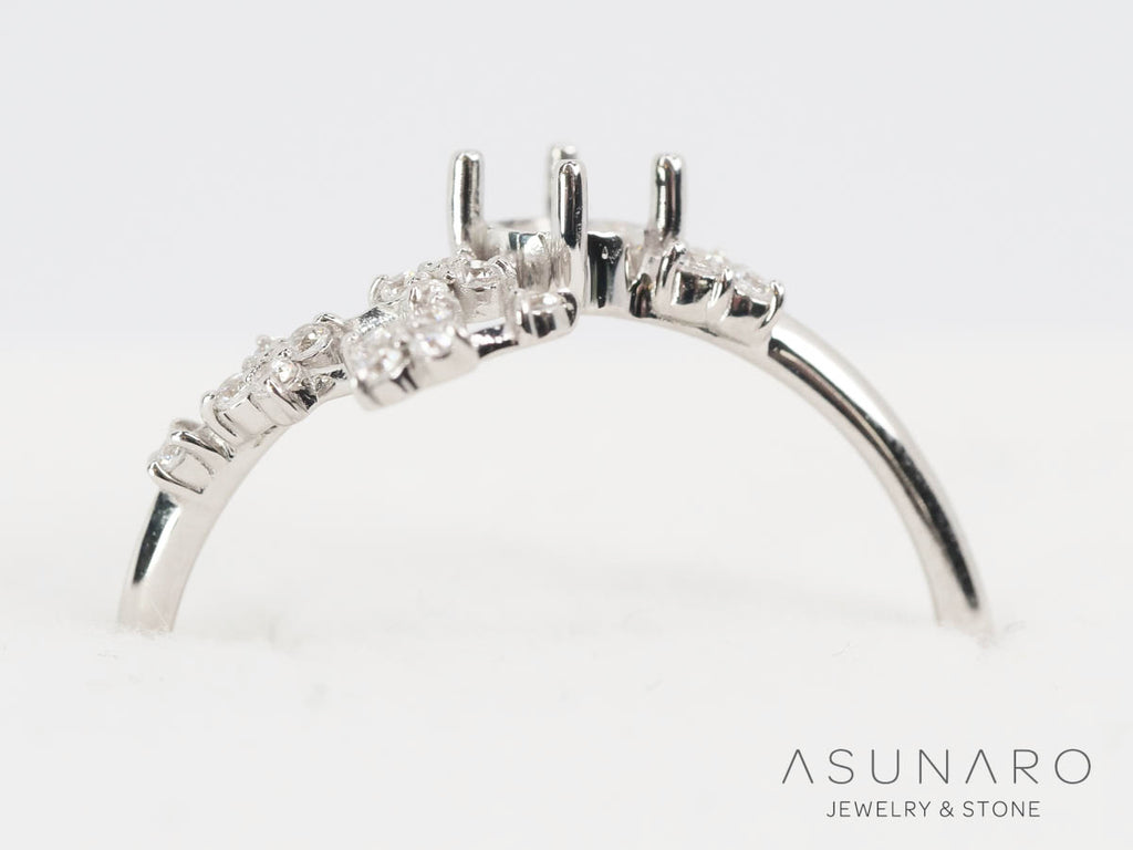 【お仕立て用】空枠番号：S345A　  リング枠　【オーダージュエリー用】