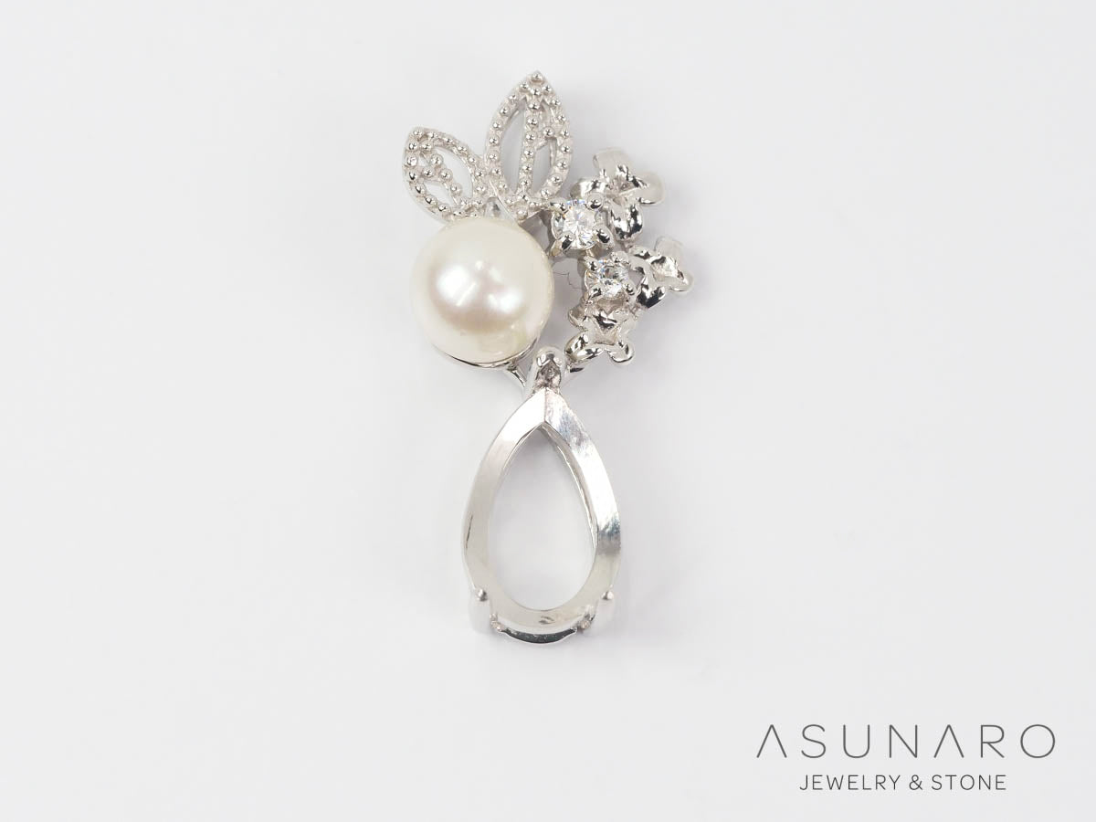 【お仕立て用】空枠番号：S338A　ペンダントトップ枠【オーダージュエリー用】