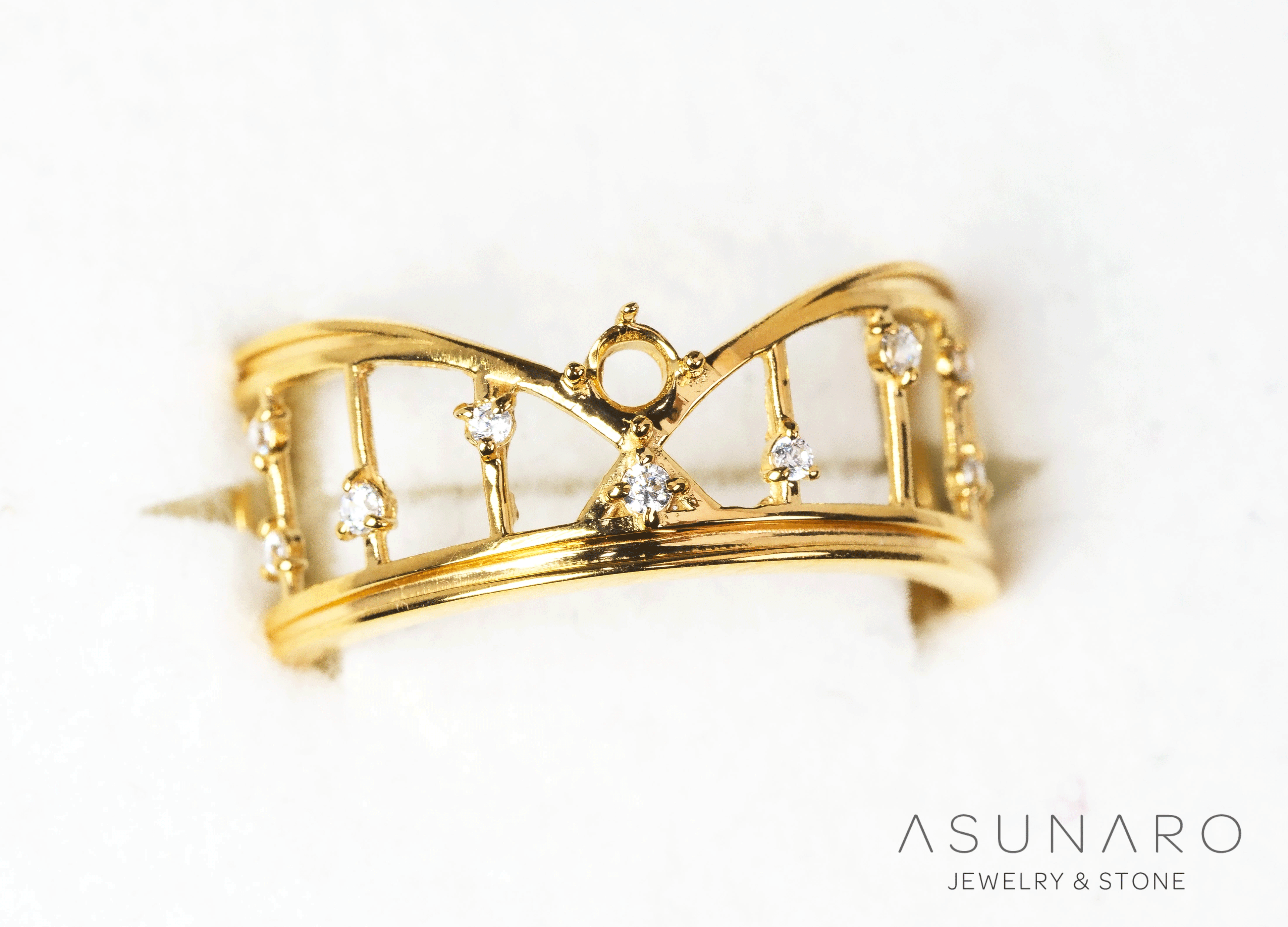 【お仕立て用】空枠番号：S341A　  リング枠　【オーダージュエリー用】