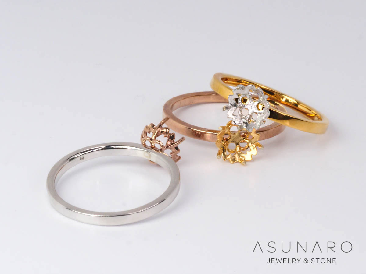 空枠リング ダイヤなし. – ASUNARO STONE