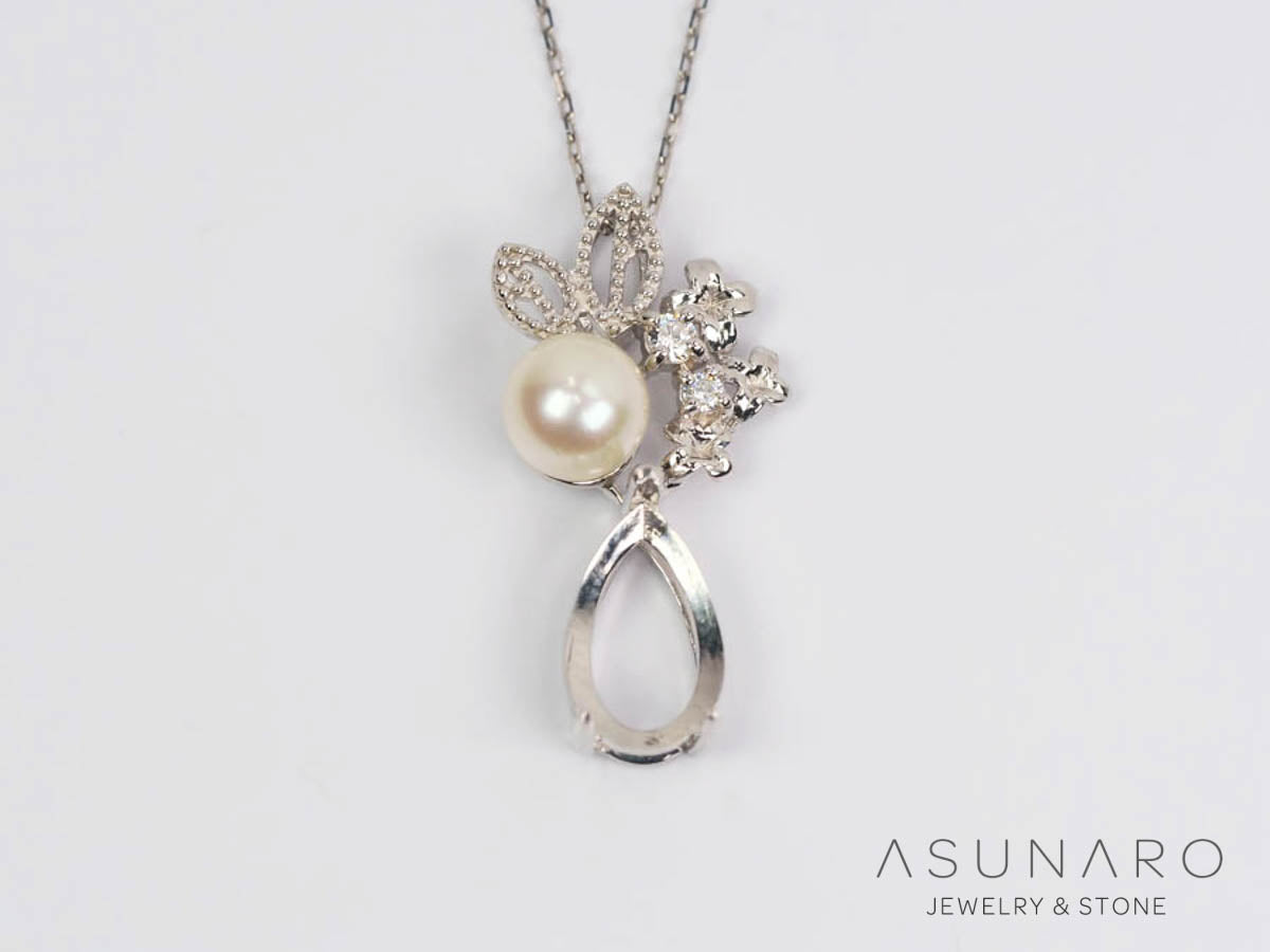 【お仕立て用】空枠番号：S338A　ペンダントトップ枠【オーダージュエリー用】