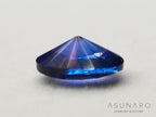 バイカラーサファイア ロータスリリーカット（オーバル）　スリランカ産 0.83ct【260130-3180】