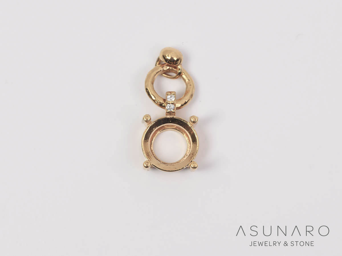 【お仕立て用】空枠番号：S346A　ペンダントトップ枠【オーダージュエリー用】