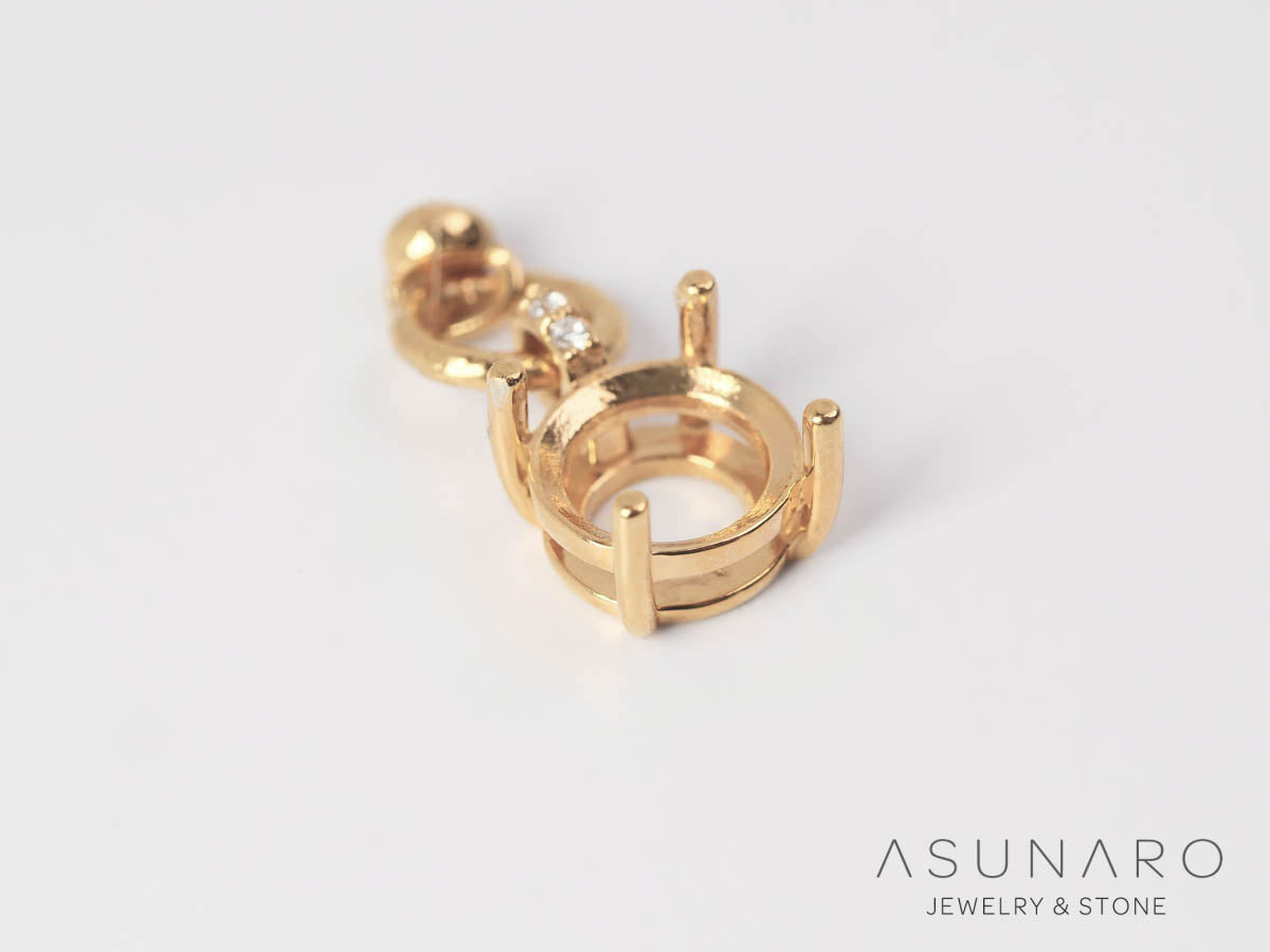 【お仕立て用】空枠番号：S346A　ペンダントトップ枠【オーダージュエリー用】