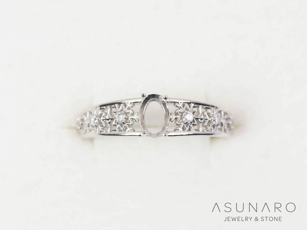 【お仕立て用】空枠番号：S365A　  リング枠　【オーダージュエリー用】