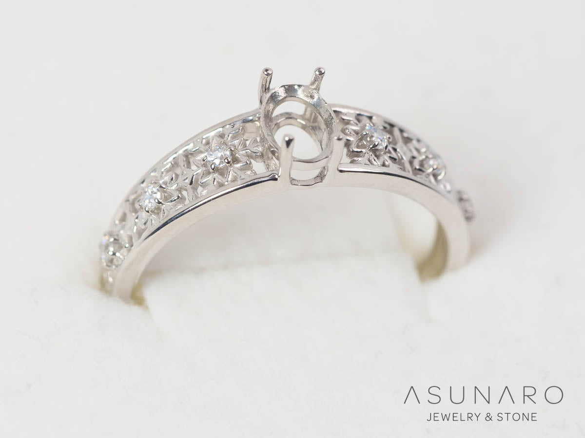 【お仕立て用】空枠番号：S365A　  リング枠　【オーダージュエリー用】