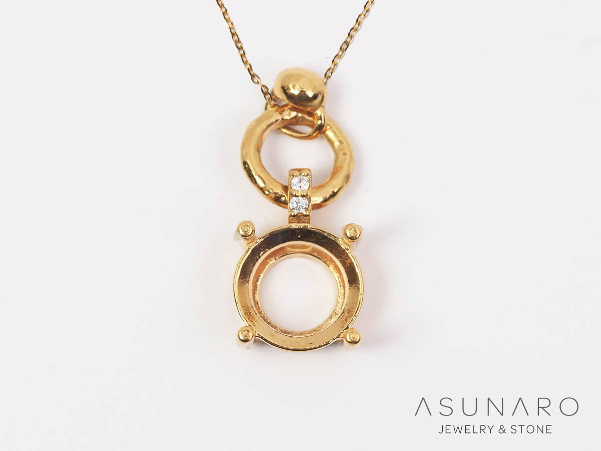 【お仕立て用】空枠番号：S346A　ペンダントトップ枠【オーダージュエリー用】