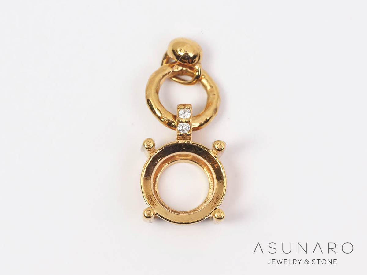 【お仕立て用】空枠番号：S346A　ペンダントトップ枠【オーダージュエリー用】