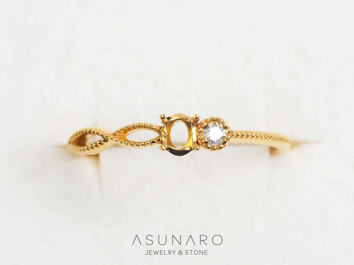 空枠リング ダイヤあり. – ASUNARO STONE