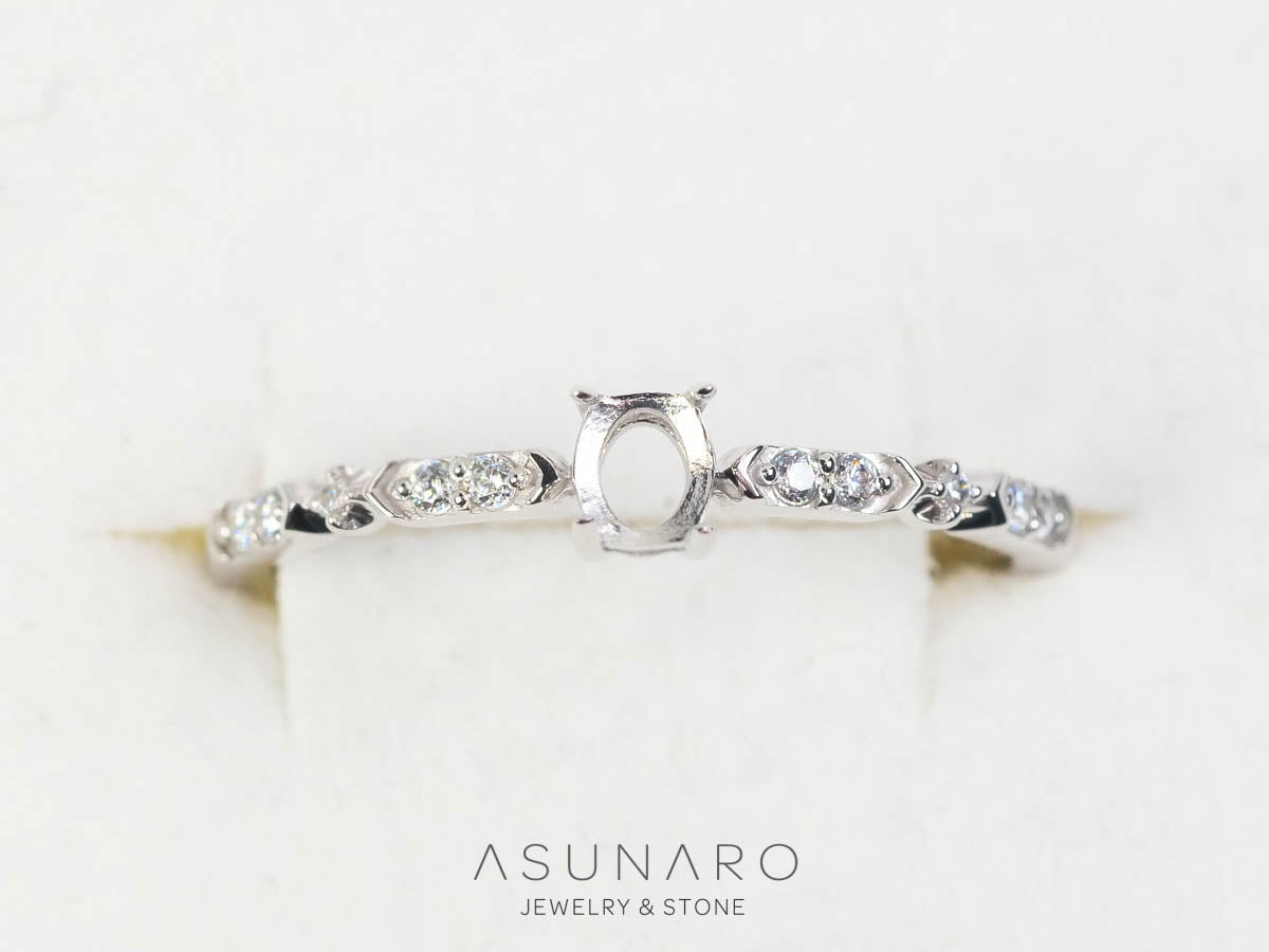 空枠リング ダイヤあり. – ASUNARO STONE