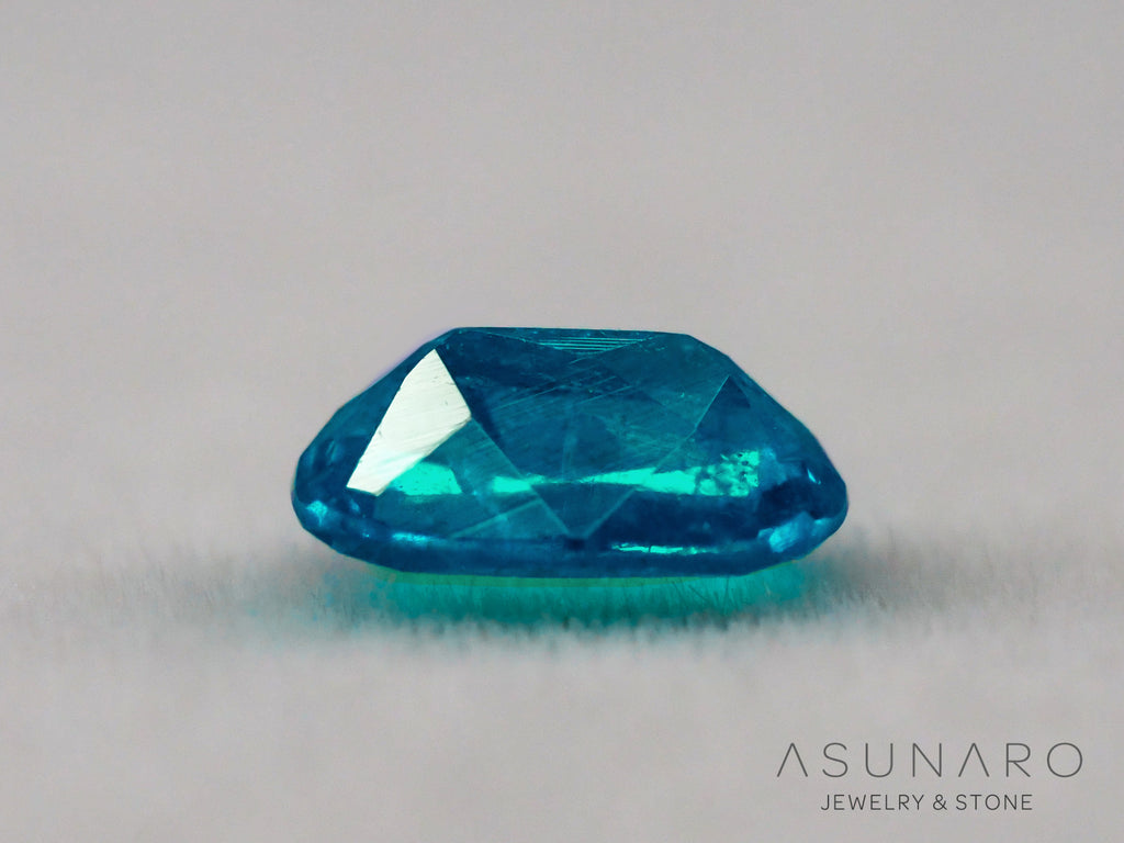 ティールブルーグリーンアウイナイト　クッションカット　アフガニスタン産 　0.17ct【260805-3463】