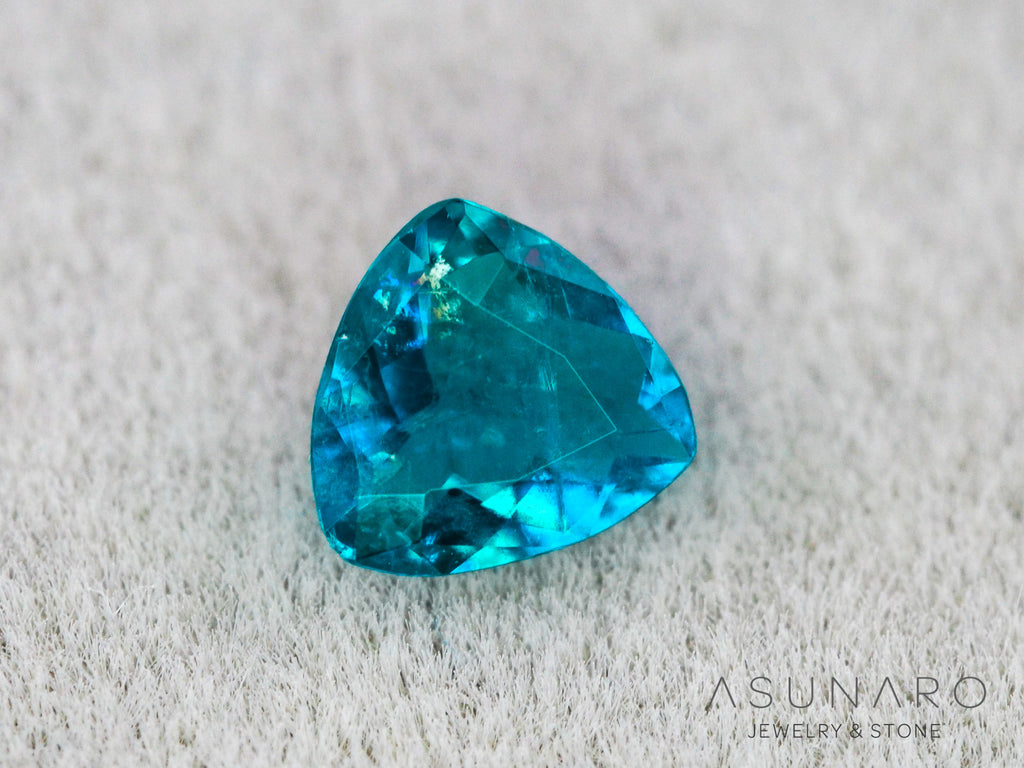 ティールブルーグリーンアウイナイト　トリリアントカット　アフガニスタン産 　0.14ct【260805-3465】