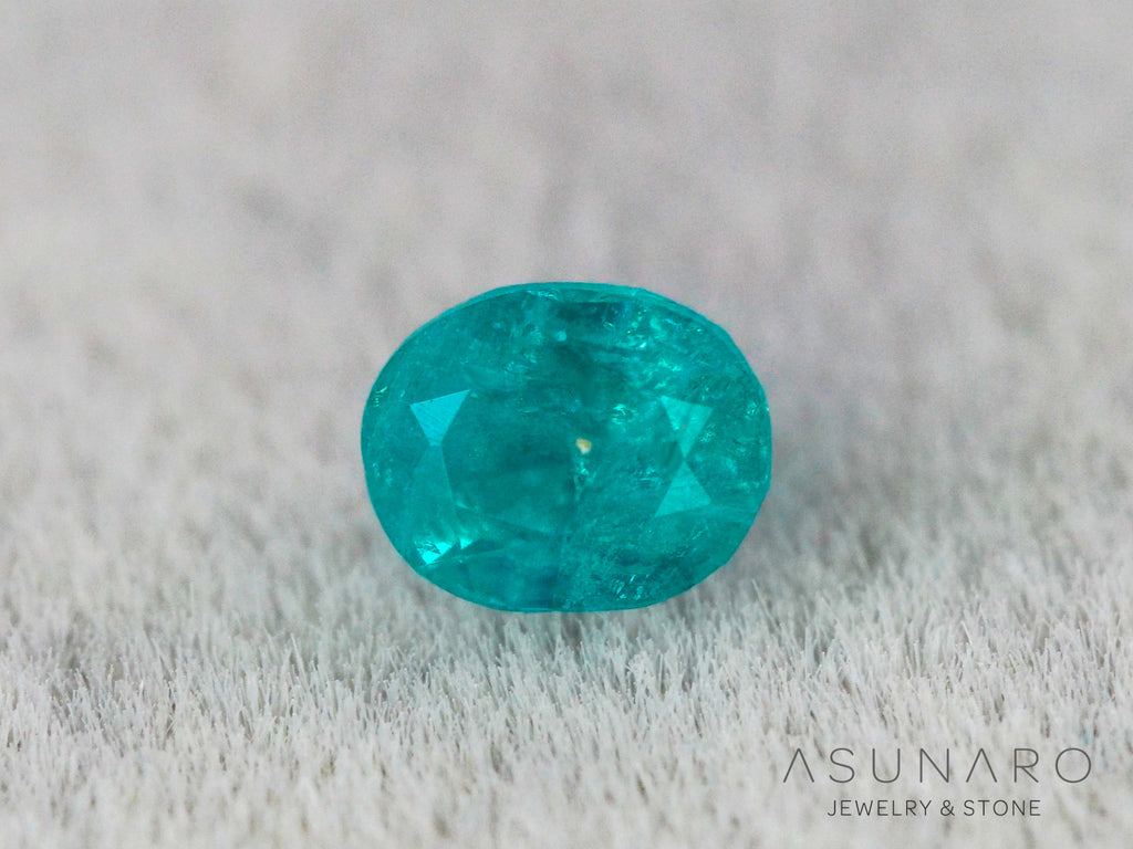 ティールブルーグリーンアウイナイト　オーバルカット　アフガニスタン産 　0.08ct【260805-3470】