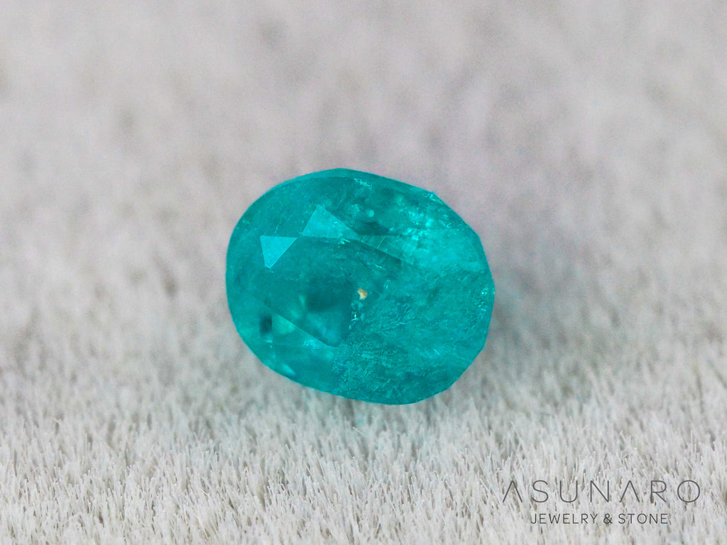 ティールブルーグリーンアウイナイト　オーバルカット　アフガニスタン産 　0.08ct【260805-3470】