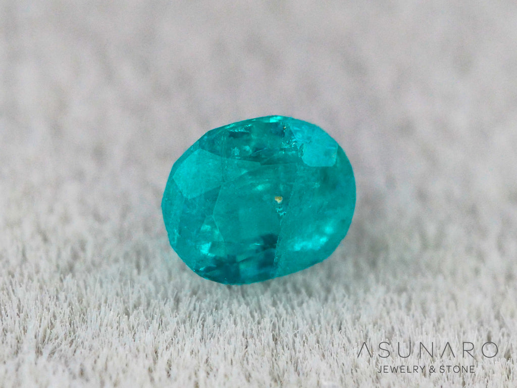 ティールブルーグリーンアウイナイト　オーバルカット　アフガニスタン産 　0.08ct【260805-3470】