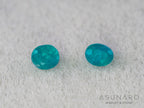 ティールブルーグリーンアウイナイト　2個セット　オーバルカット　アフガニスタン産 　2pcs 0.12ct【260805-3472】