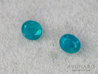 ティールブルーグリーンアウイナイト　2個セット　オーバルカット　アフガニスタン産 　2pcs 0.12ct【260805-3472】
