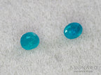 ティールブルーグリーンアウイナイト　2個セット　オーバルカット　アフガニスタン産 　2pcs 0.12ct【260805-3472】