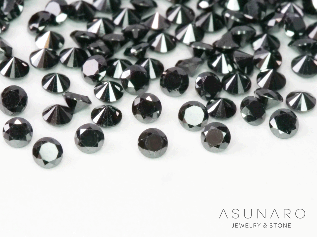 【4時間限定ゲリラ販売】ブラックダイヤモンド　ラウンド約2mm【ltd2608202】特別販売