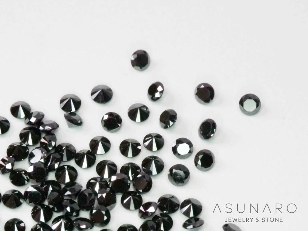 【4時間限定ゲリラ販売】ブラックダイヤモンド　ラウンド約2mm【ltd2608202】特別販売